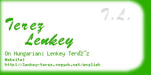 terez lenkey business card